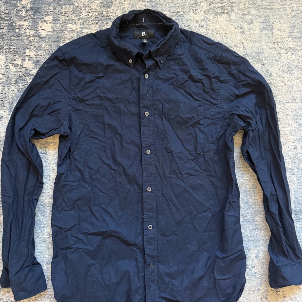 Banana Republic Dark Blue OCBD